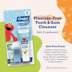 Orajel Baby Elmo Tooth & Gum Cleanser Fluoride-Free, 1 Finger brush, 1 Toothpaste 1oz; #1 Pediatrician Recommended Fluoride-Free Toothpaste*