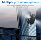 Tosima W5 Window Cleaning Robot, Dual Direction Auto-Spray Smart Window Cleaner with Triple Safety System, Smart Navigation, Remote Control, for All Smooth Surfaces, with 8 Rags, Black