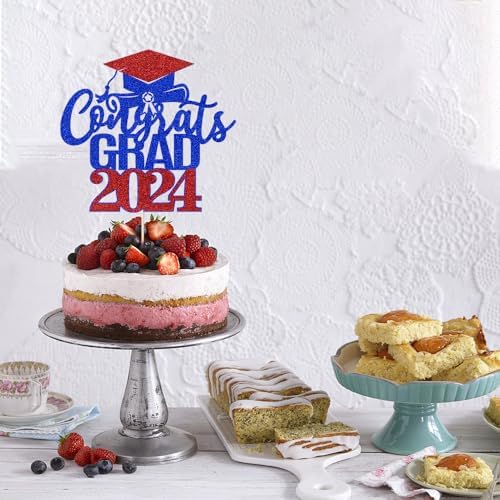 Congrats Grad Cake Topper 2025,Graduation Decorations 2025,Congratulation Graduation Party Decoration Supplies 2025