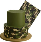 Camouflage Green Jungle Tall 8 x 10 Edible Cake Decoration Wrap Image For Cake and Desserts