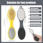 3Pcs 4 in 1 Foot File Callus Remover with Pumice Stone,Foot Rasp Sandpaper,Professional Pedicure Tools for Dead Skin Removal Home Foot Care Ergonomic Non Slip Handle