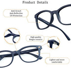 LifeArt Blue Light Blocking Glasses Anti Eyestrain Computer Reading Glasses Gaming GlassesTV Glasses Women and Men Anti Glare