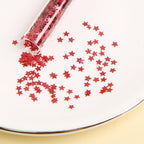 Edible Gold Glitter Star Sprinkles – 1g Shimmering Sugar Stars for Cake & Cupcake Decorating, Cookies, Cocktails & Holiday Desserts,Edible Cake Toppers for Baking & Party Treats (Glitter Red Star)