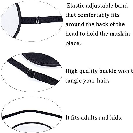 FMS Premium Mulberry Silk Eye Patch Lazy Eye Soft Single Pirate Patch with Elastic Strap for Adults & Kids (black)