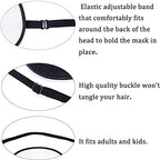 FMS Premium Mulberry Silk Eye Patch Lazy Eye Soft Single Pirate Patch with Elastic Strap for Adults & Kids (black)