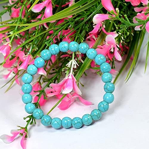 Aleafa Armlet Presents Turquoise Bracelet Crystal Stone 10 Mm Beads for Reiki and Crystal Stones Bracelet (Color : Green) #Aport-4390