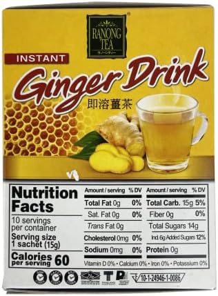 Ranong Tea Instant Ginger Drink with Honey (3)