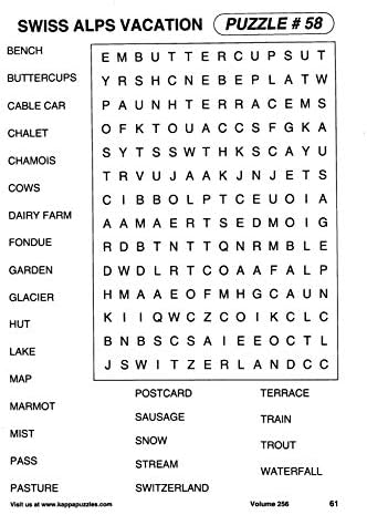 KAPPA Super Saver LARGE PRINT Word Search Puzzle Pack - (Pack of 6) Full Size Books