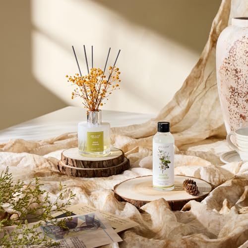 Airkeep Reed Diffuser Oil Refill/White Jasmine/3.38oz（100ml/1 Pack/Scented Oil Refill for Reed Diffuser Home Fragrance for Bedroom, Bathroom Office Home Decor