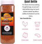 Dizzy Pig Spicy Dizzy Dust All-Purpose Barbecue Seasoning Rub (Quart Shaker) - Hand Made in the USA - Seasons Around 120lbs of Food - MSG Free, Gluten Free