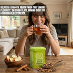 Sekerci Cafer Erol Turkish Apple Tea (150g/5.3oz) | Authentic Istanbul Fruit Infusion with Cinnamon & Hibiscus | Premium Loose Leaf Dried Apple Pieces in Gift Tin | Caffeine-Free Herbal Tea for Relaxation & Digestion | Non-GMO & Vegan