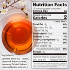 YAMASAN KYOTO UJI Sakura Japanese Loose Leaf Black Tea Bag 3g×15bags,Cherry Blossom Flavored Tea, Blended with cherry leaves