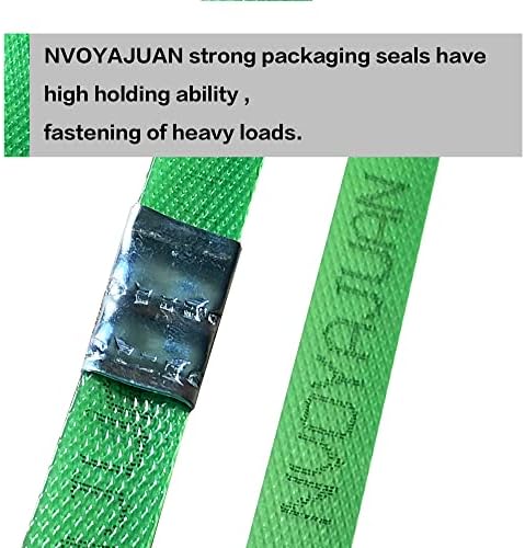 Packaging Strapping Open Serrated Seals for 5/8" Strap Width Polyester (PET) Strapping, Banding Strapping Clips Plastic Poly Strapping Metal Buckle(Pack of 100)