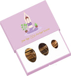 Yoni Egg Set Tiger Eyes Yoni Wand Drilled Jade Eggs Kegel Exerciser Undrilled Love Eggs,Undrill Egg with Box