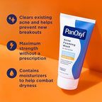 PanOxyl 10% Benzoyl Peroxide Acne Foaming Wash, Maximum Strength, Daily Acne-Fighting Face and Body Cleanser, Face Wash to Clear, Treat and Prevent Acne Pimples and Stubborn Breakouts, 5.5 Oz Tube