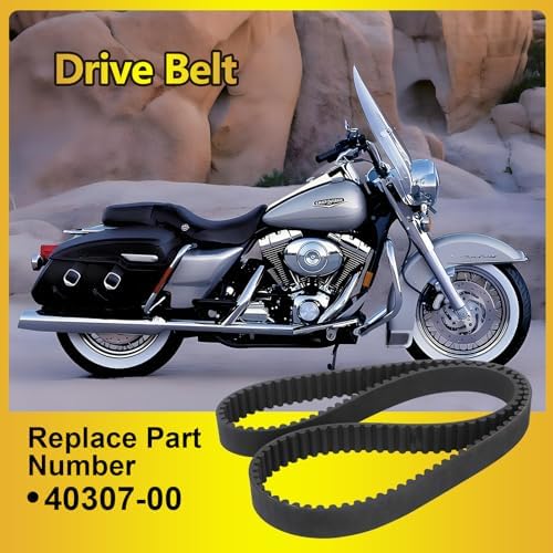 Drive Belt Replace 40307-00 Compatible with Harley-Davidson 00-06 Softail Series, 135T, 1-1/8 Inch Width