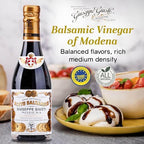Giusti Balsamic Vinegar of Modena IGP – Full-Bodied Italian Gourmet Aceto Balsamico di Modena for Salads, Marinades, Cheese & More – 2 Gold Medals – Made in Italy – 8.45 fl oz (250 ml) - Pack of 1