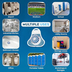 The ULTIMATE Urinal Cakes for Men Bathroom, Up to 3000 Flushes,12 Pack Urinal Screen Deodorizers, Ocean Breeze, Splash-Free Design, Fits All Urinals, Urinal Deodorizer, Gloves & Tongs included