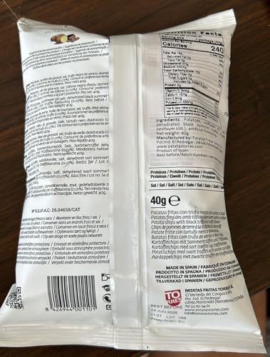 Torres - Black Truffle Potato Chips, 1.41oz (40g) (3-PACK)