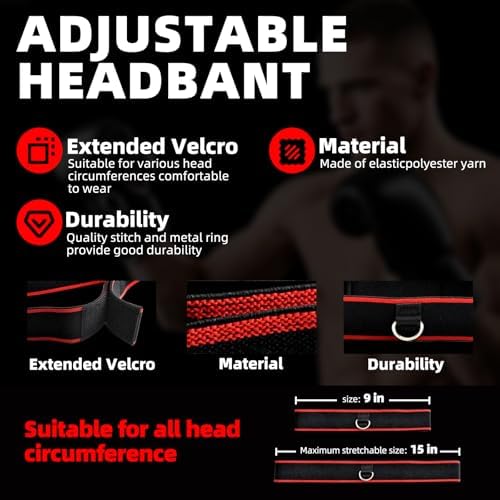 Boxing Reflex Ball Headband Set - 4-Pack Reflex Balls with 2 Adjustable Headbands for Boxing & MMA, Perfect for Improving Reaction Speed, Timing, Accuracy, Focus and Hand-Eye Coordination