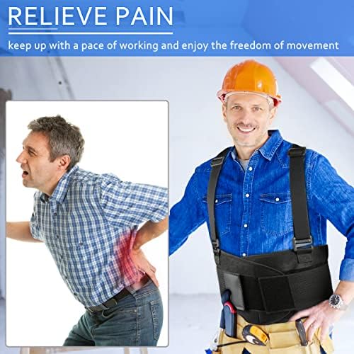 Back Brace Lumbar Back Support Belt for Women and Men - Lower Back Pain Relief - Heavy Lifting Support with Removable Adjustable Belt for Moving and Warehouse,M/L(30"-37")