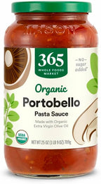 365 by Whole Foods Market, Organic Portobello Mushroom Pasta Sauce, 25 Ounce