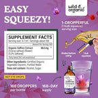 Wild & Organic Saffron Supplements 88.5 mg - Mood, Focus & Eye Support - Saffron Extract Liquid Drops - Add to Tea - 5-Month Supply - Crocus Sativus Herb - Vegan, Sugar & Alcohol-Free Tincture - 4 oz