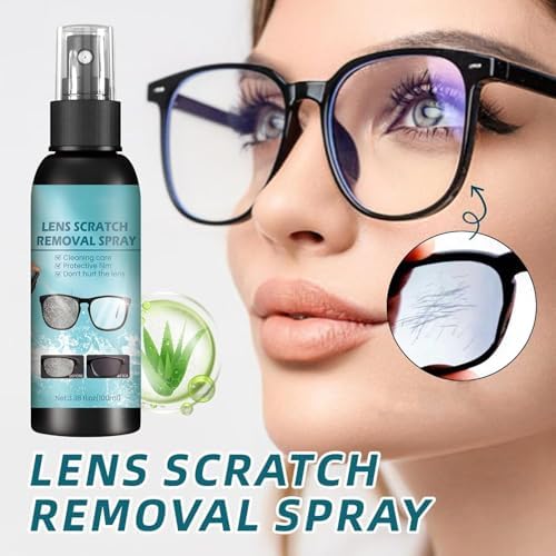 2PCS Lens Scratch Remover for Eyeglasses, Eyeglass Cleaners Spray, Sunglass Scratch Remover Repair