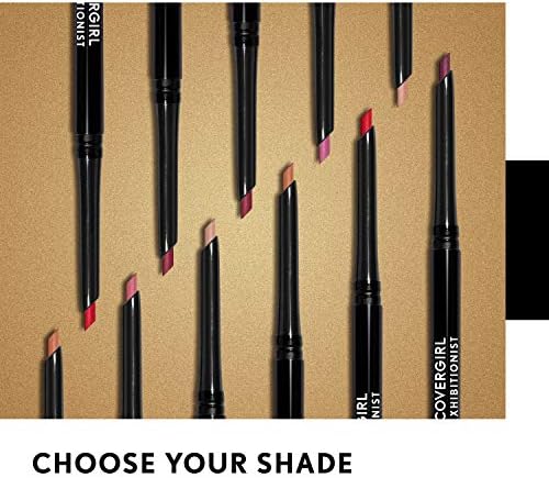 COVERGIRL - Exhibitionist All-Day Lip Liner, Retractable Tip, Easy application, Smudge, Transfer, Mask - Proof, 100% Cruelty-Free