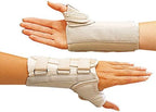 Rolyan D-Ring Wrist and Thumb Spica Splint, Wrist Brace for Carpal Tunnel, Wrist Brace for Tendonitis, Thumb Stabilizer for CMC & MC Joints, Wrist Splint, Thumb Brace, Wrist Spica, Left Hand, Small