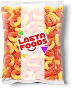 Peach Rings Gummy Candy | 1 Lb Bag | Classic Sweet and Sour Candy | Gummy Rings with Chewy Texture | Nostalgic Peach Gummies for Snacking, Parties & Buffets