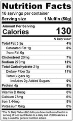 Manitoba Milling Flax Bran Healthy Muffin Mix, Made with Finest Whole Milled Smooth Golden Flaxseed, Rich in Fiber, Protein, Farm-to-You, Family-Owned Farm Company, 1 lb 2.7 oz (530 g)