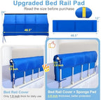 Bed Rail Pads, Hospital Rails Covers Bed Bumpers Adults Padding Side Rails Padded, Bed Railing Foam Pads Rail Cover for Elderly Safety