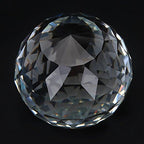 1Pc 60/80mm Crystal Glass Ball Clear Cut K9 Crystal Prisms Glass Ball Decor for Home, Restaurant, Hotel, etc.(80MM/3.15in)