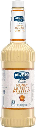 Hellmanns Blue Ribbon Collection Honey Mustard Salad Dressing, 32 Ounce -- 6 per case.