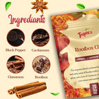 Tropace Organic Rooibos - 20 Tea Bags, South African Red Tea infused with Cardamom, Cinnamon & Black Pepper - Caffeine Free Herbal Tea, Rooibos Tea Rooted in Africa & Packed in USA, 1.4 oz (40g)
