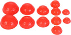 12 Piece Cupping Set Vacuum Cupping Therapy Set Stronger Suction for Myofascial Massage, Muscle, Nerve, Joint Pain Relief Facial Body Massage, Pain Relief, Muscle Relaxation Joint Pain（Red