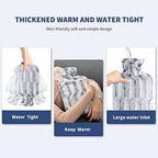 samply Hot Water Bottle - 2L Hot Water Bag with Furry Cover, Light Blue