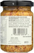 TRACKLEMENTS - Strong English Mustard - Spicy Hot Yellow Mustard, Condiments for Recipes - Sauce Goes with Steaks & Burgers - Gluten Free, VEGAN, Non-GMO - 4.94oz Jar - Pack of 2