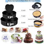 Cake Decorating Kits 567 PCS Baking Set with Springform Pans Set, Rotating Turntable, Decorating Tools, Cake Baking Supplies for Beginners and Cake Lovers (567 PCS Cake Decorating Kits)