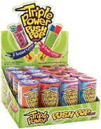 Topps Triple Power Push Pop Candy, 1.2 Ounce -- 16 per case.