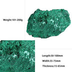 Nupuyai Natural Raw Malachite Crystal Stone for Reiki Healing Stress Anxiety, Real Green Malachite Specimen Cluster Decor for Home Office Tabletop, 101-200g