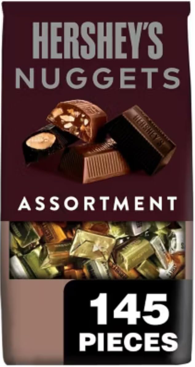 Hershey's Nuggets Chocolate-Assortment 145pcs -52 Oz Bag