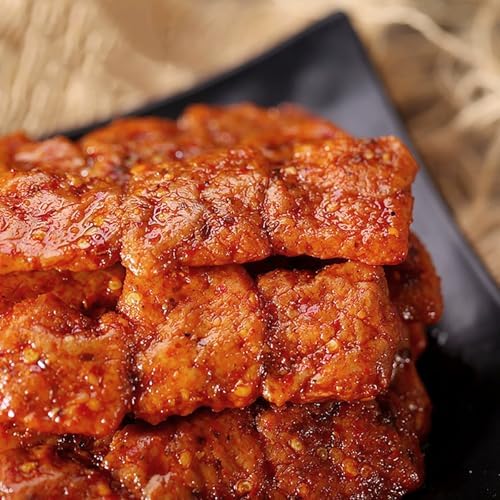 KachiKachi Latiao Spicy Strips - Seasoned Vegetarian Meat, Made of Tofu Skin, Chili and Spices, Gluten Snacks, 辣条串