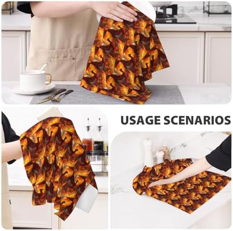 Phoenix Printing Waffle Premium Kitchen Towels Quick Drying Super Absorbent Multi Purpose Cleaning Towels Gift