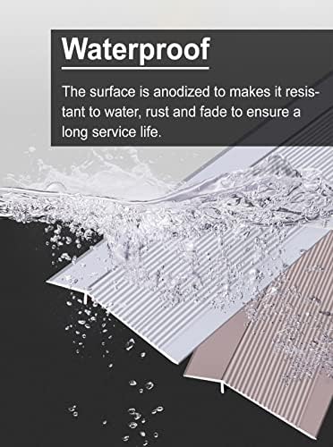 Threshold Strip Threshold Strip Ramp for Home Walkers Entry Ramp/Carpet, Aluminum Transition Profile, Doorway Edge Trim Firm Transition Profile (Color : Style4)