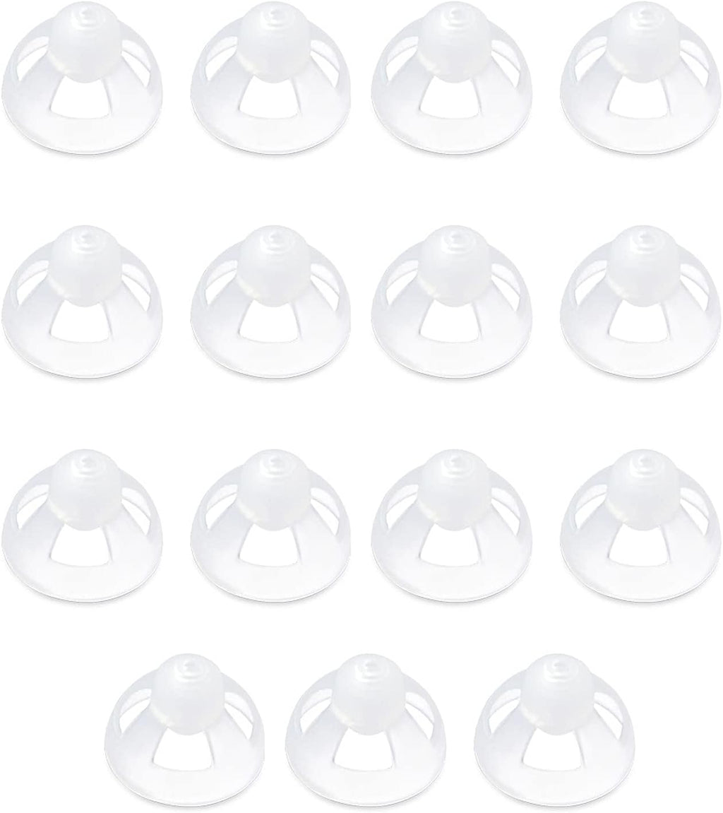 Hearing Aid Ear Piece Open Domes Transparent Soft Silicone Comfortable Ear Tips Invisible 15PCS 9mm