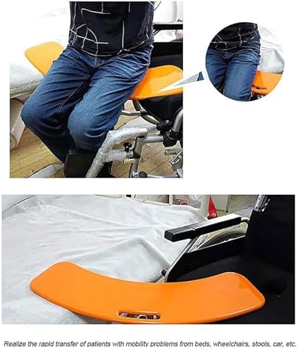 Sliding Transfer Boards for Wheelchair User, Anti Slip Thickened Curved Slide Assist Device, Load Capacity 200kg/440lb for Home and Hospital