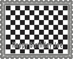 Chess Board - Edible Cake Topper - 7.5" x 10" (1/4 sheet) rectangular