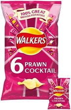 Walkers Prawn Cocktail Crisps 6 X 25G